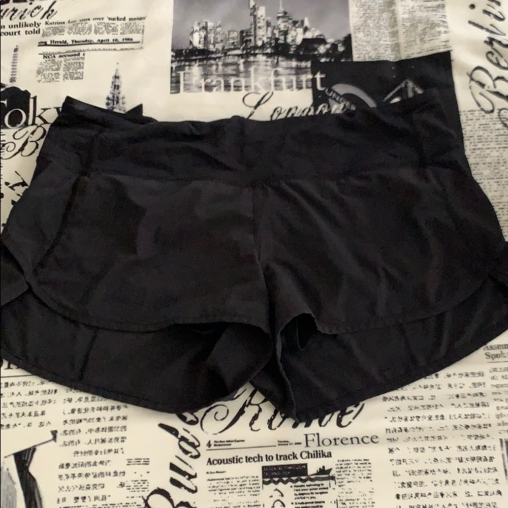 Black lululemon shorts
